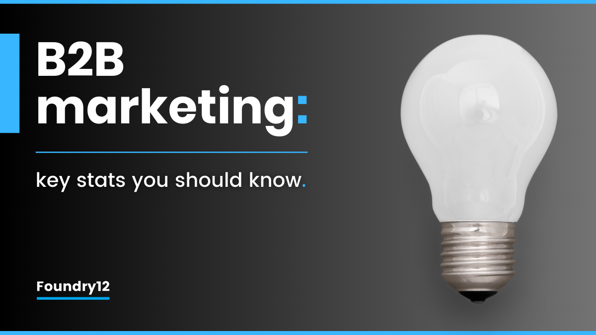 Foundry12 | B2B marketing stats with lightbulb
